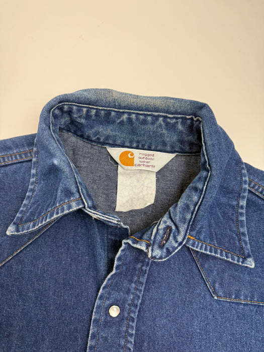 Vintage Carhartt Button-up L/S Shirt Denim | Vitnage Clothing Store Canada