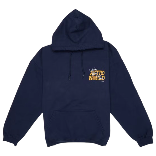 Travis Scott Astroworld Houston Hoodie Navy | Vintage Clothing Store Canada