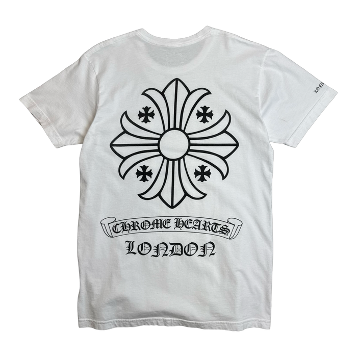 Chrome Hearts London Scroll Pocket Tee White | Vitnage Clothing Store Canada