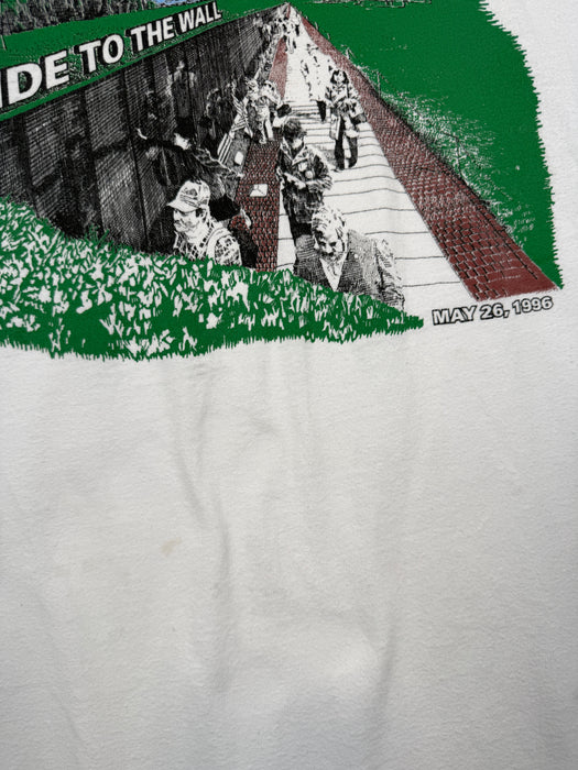 Vintage Harley Davidson Ride To The Wall Tee White | Vitnage Clothing Store Canada