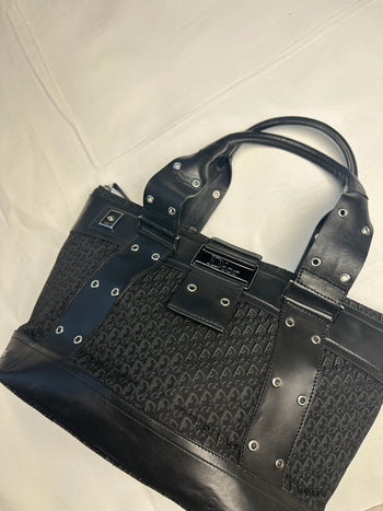 Vintage Dior Street Chic Tote Trotter Bag Black