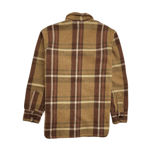 (M) Vintage Wool Button-up Brown | Vintage Clothing Store Canada