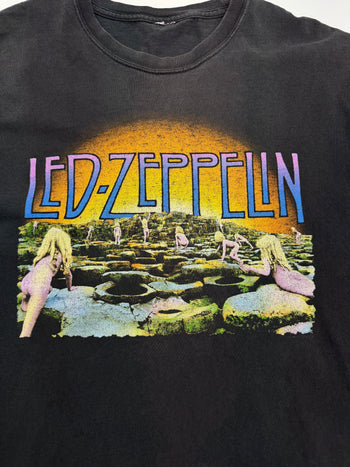 (M) Vintage 2000s Led Zeppelin Houses Of The Holy Tee Black