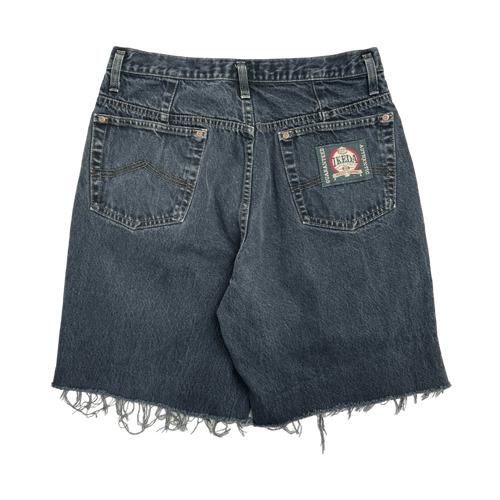 (32) Vintage Ikeda Dark Denim Cut-Out Shorts | Vintage Clothing Store Canada