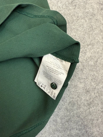 Moncler Striped Button-up Polo Shirt Green (USED)