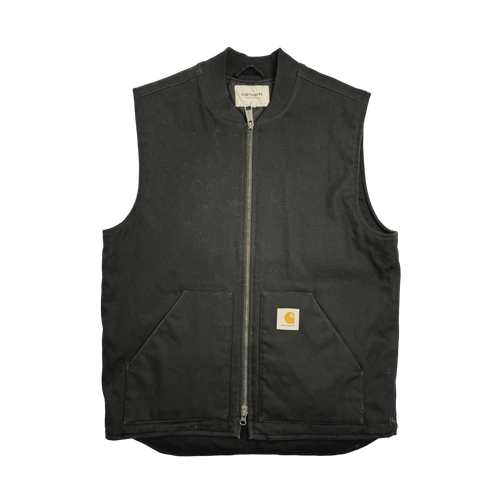 (L) Carhartt WIP Lined Vest Black | Vintage Clothing Store Canada