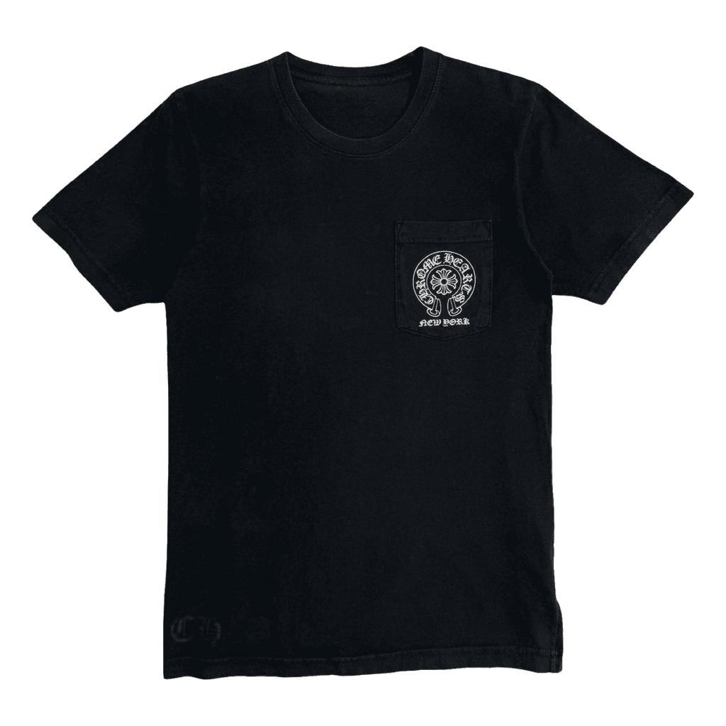 Chrome Hearts New York Horseshoe Pocket Tee Black