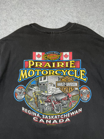 Vintage Harley Davidson Worth The Wait Tee Black
