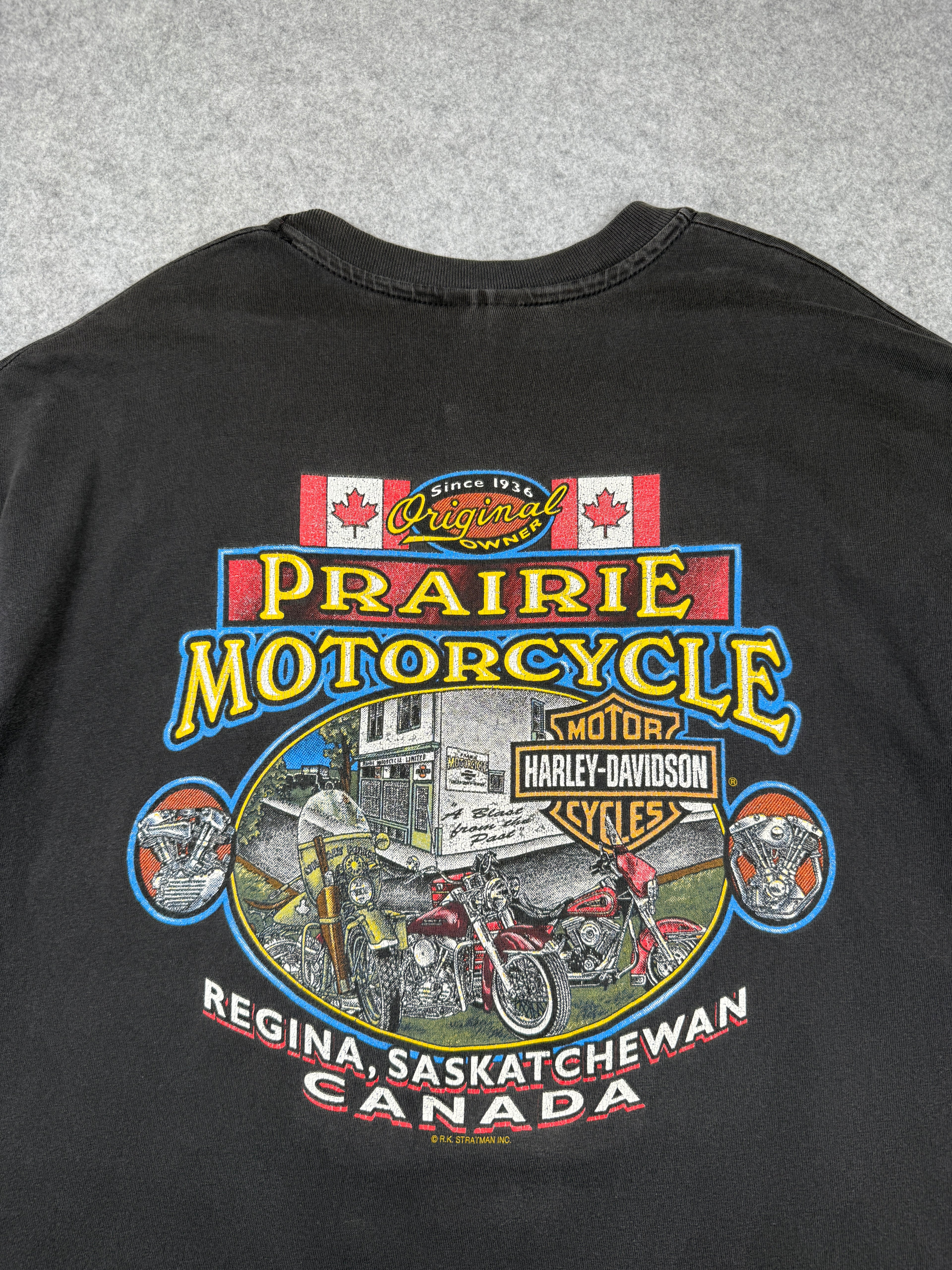 Vintage Harley Davidson Worth The Wait Tee Black