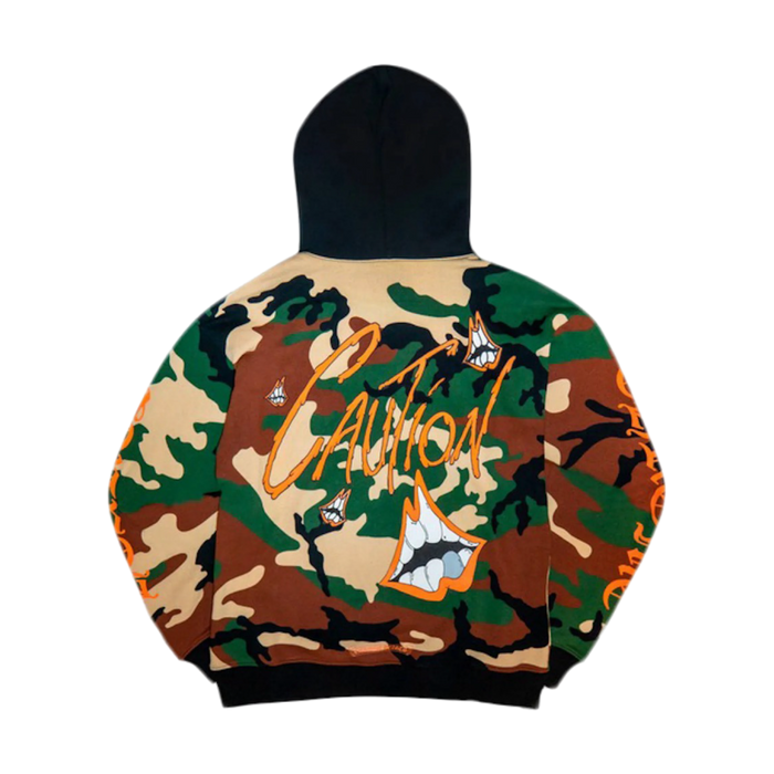 Chrome Hearts Matty Boy Caution Hoodie Camo | Vitnage Clothing Store Canada