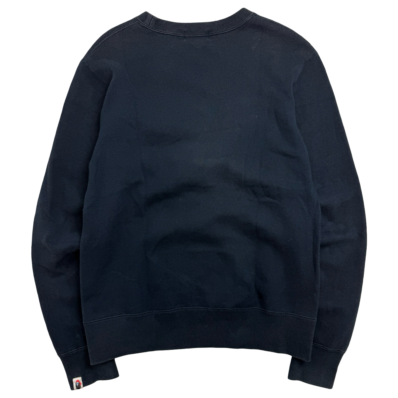 BAPE Ape Crossbone Pirate College Crewneck Navy (USED)