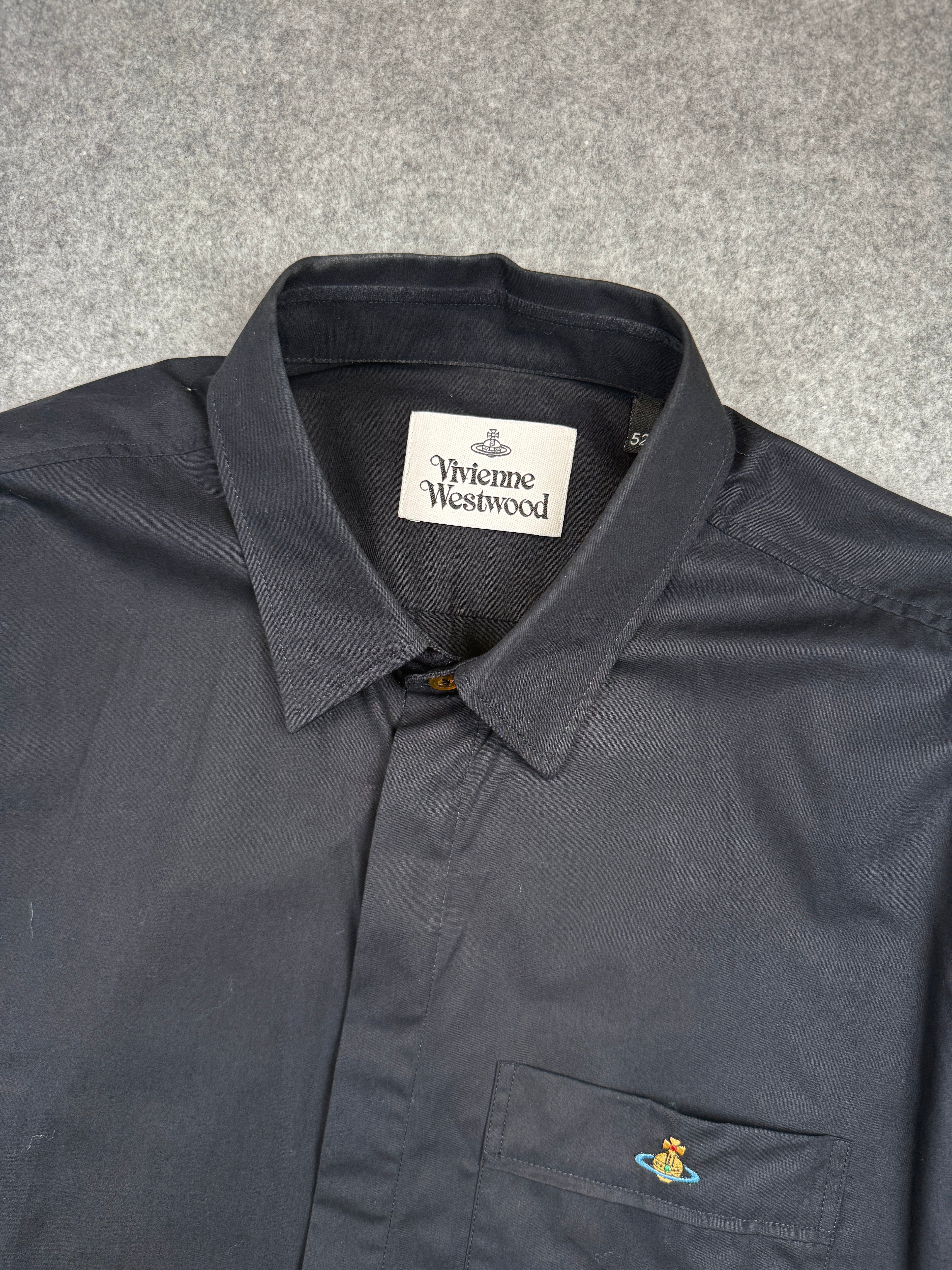 Vivienne Westwood Short Sleeve Chest Orb Logo Navy