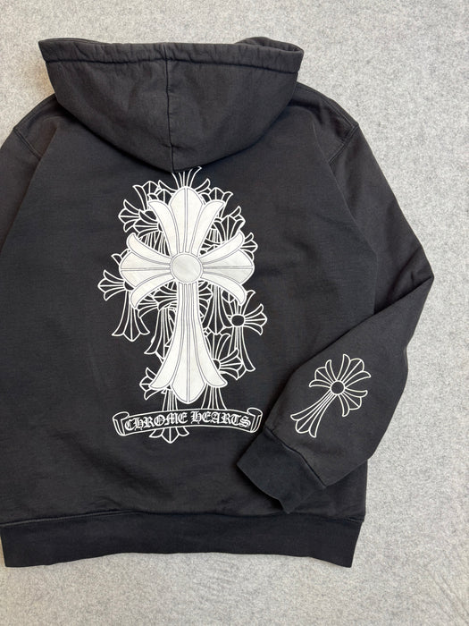 Chrome Hearts Cemetery Cross Thermal Zip Up Sweater Black | Vitnage Clothing Store Canada