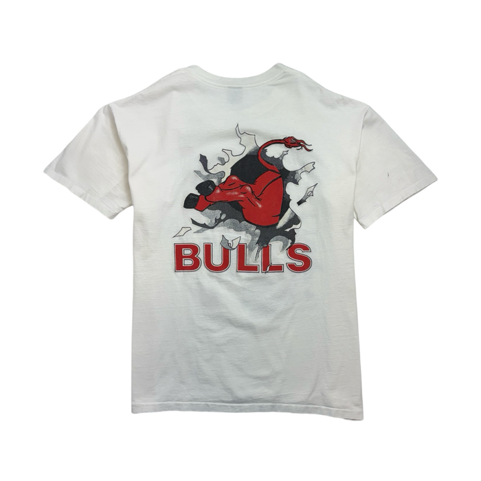 Vintage 90s Chicago Bulls Tee White | Vitnage Clothing Store Canada