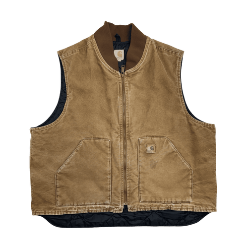 (XXL) Vintage Lined Carhartt Vest Brown | Vintage Clothing Store Canada