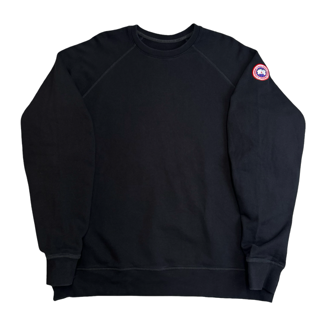 Canada Goose Huron Logo Sweatshirt Black (USED)