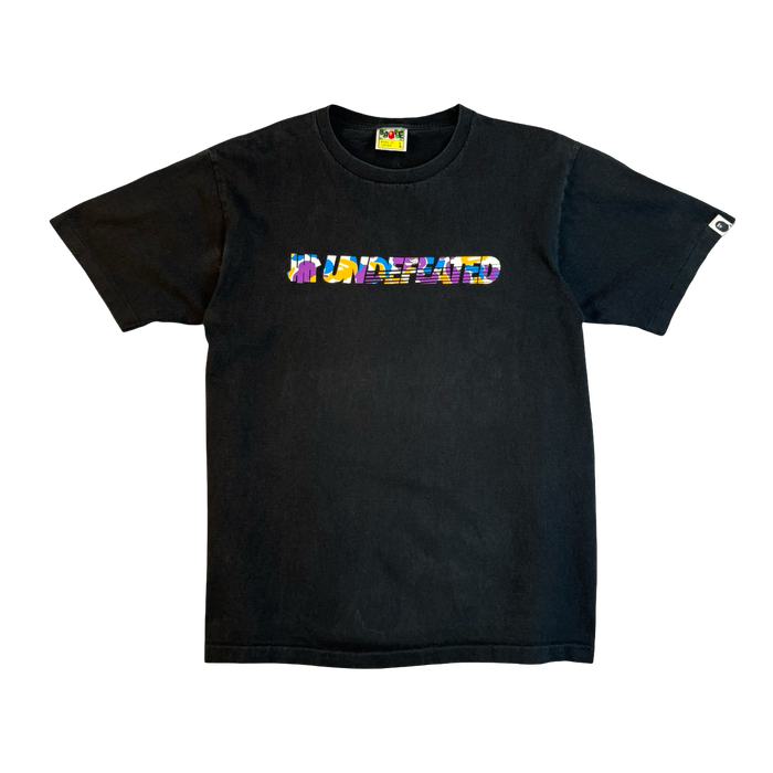 BAPE x Undefeated Unbalanced Tee Black/Multi (USED) | Vitnage Clothing Store Canada