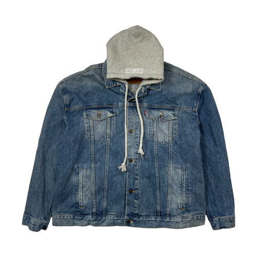 2017 Vetements x Levi’s Hooded Oversized Denim Jacket (USED) | Vintage Clothing Store Canada