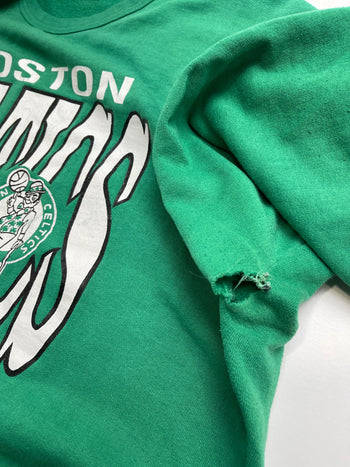 (L) Vintage 80s Boston Celtics Sweatshirt Green