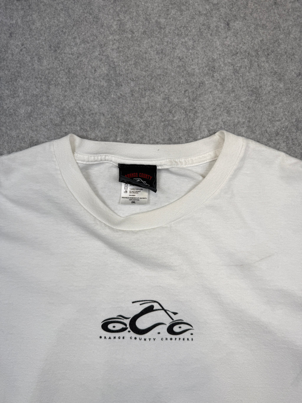 Vintage Orange County Choppers Tribal Sleeve L/S Tee White