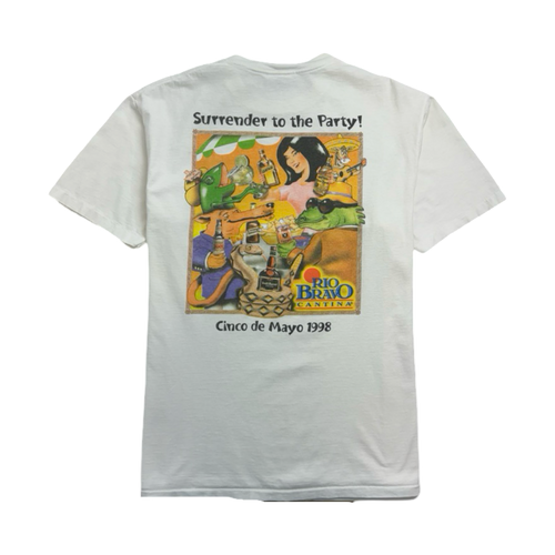 (M) Vintage 90s Rio Bravo Cinco De Mayo Tee White | Vintage Clothing Store Canada