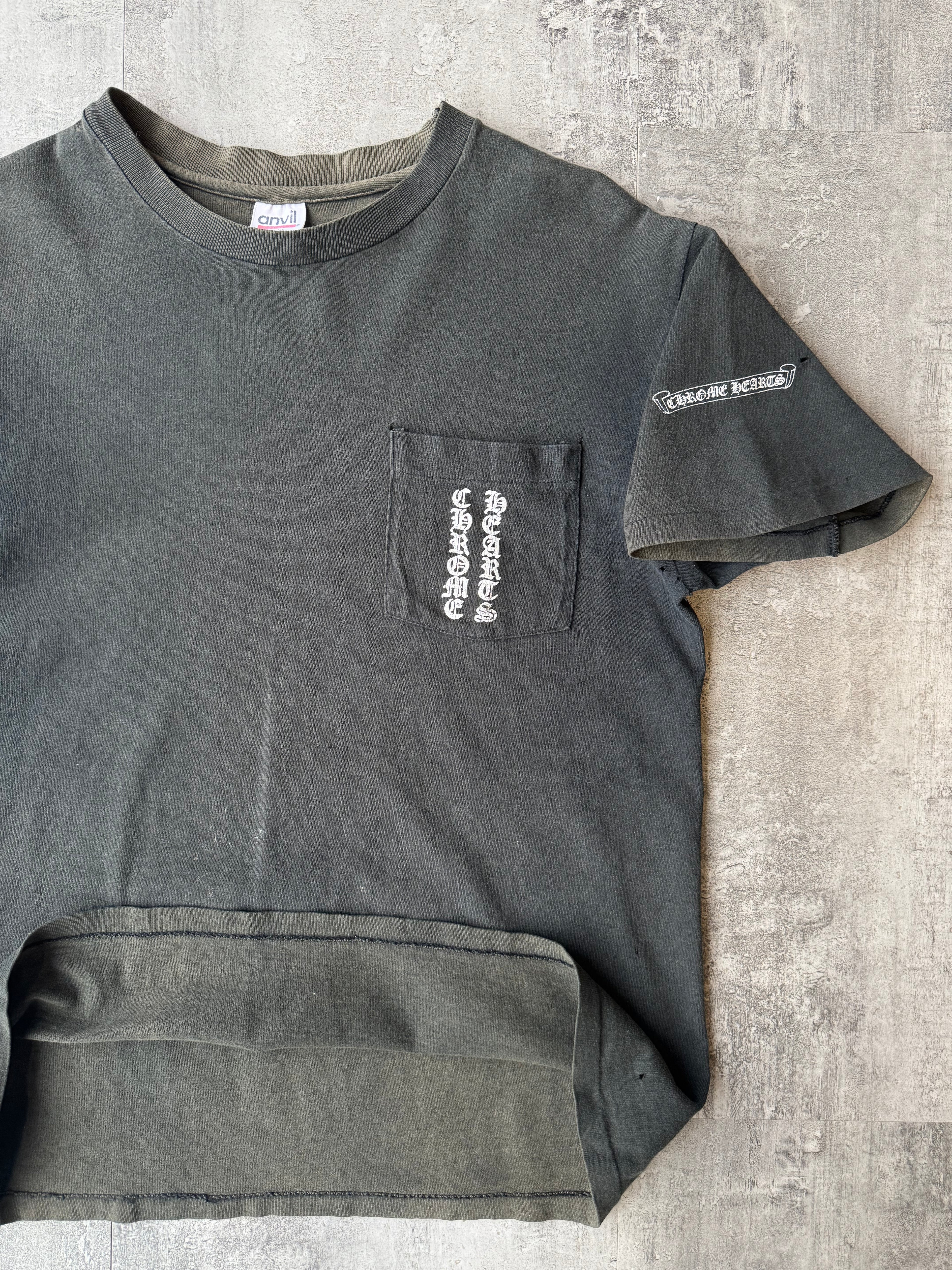 Vintage Chrome Hearts Scroll Logo T-shirt