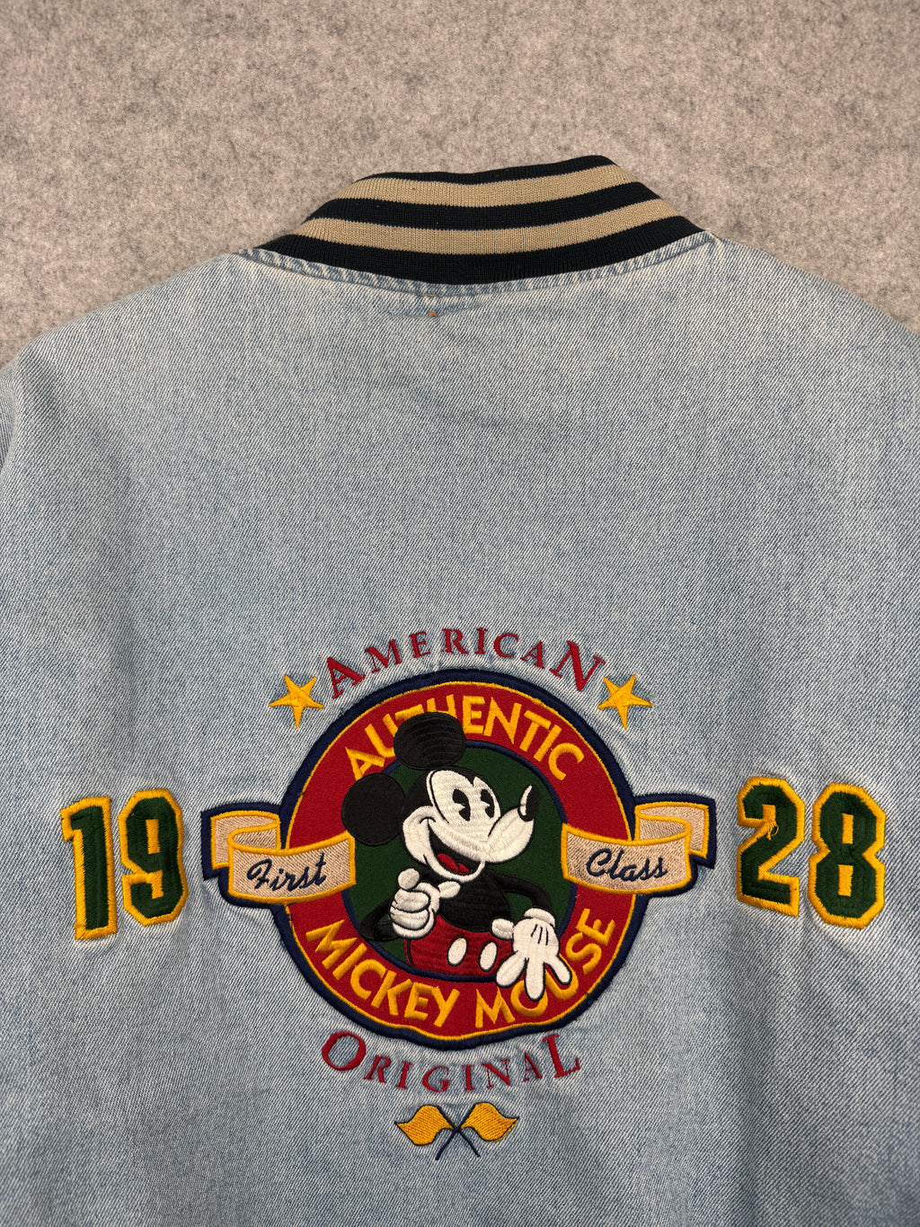 Vintage Disney Store Mickey Mouse 1928 Varsity Jacket