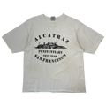 Vintage Alcatraz Penitentiary Distressed Tee White