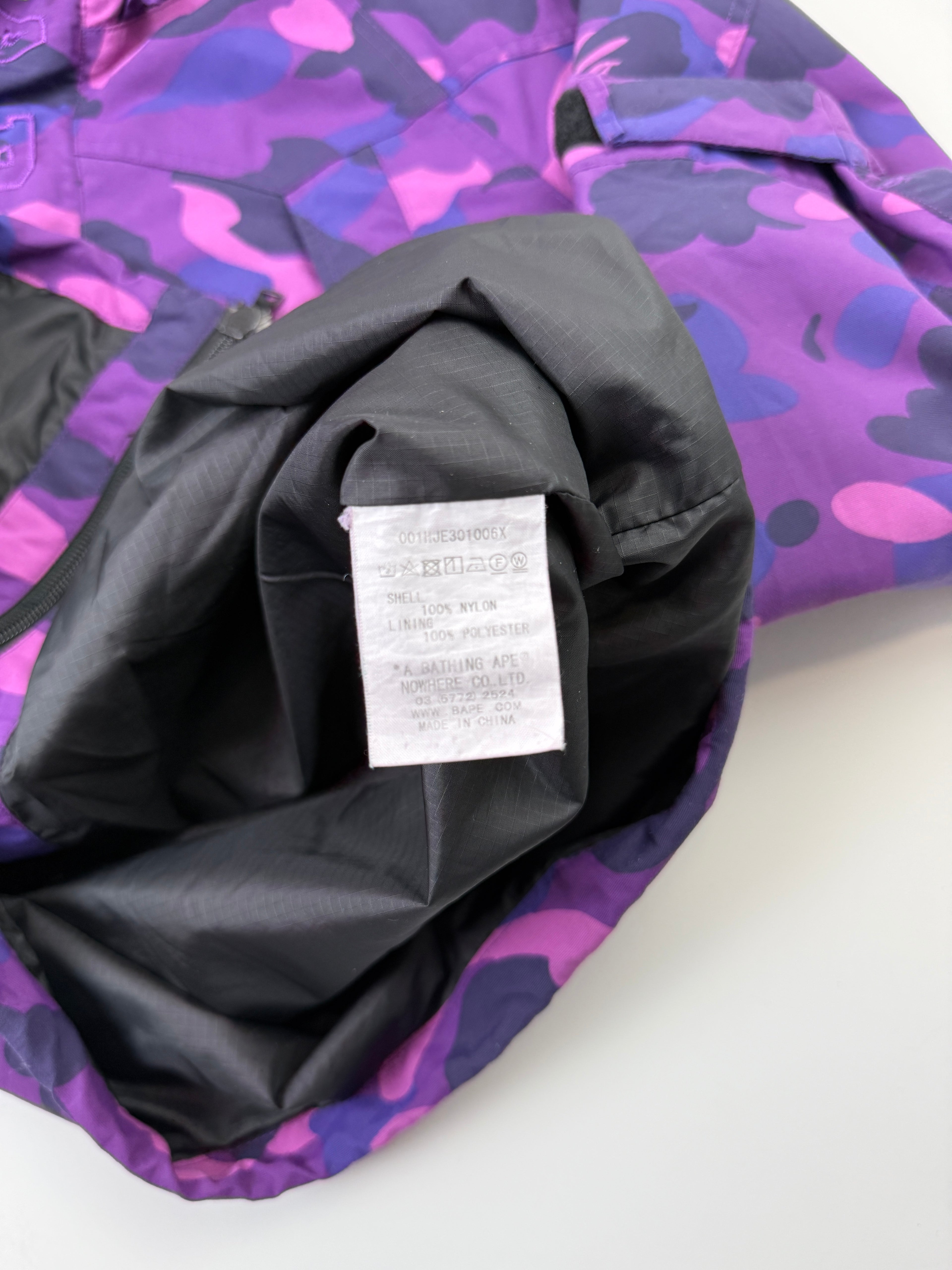 BAPE Color Camo Snowboard Jacket Purple (USED)