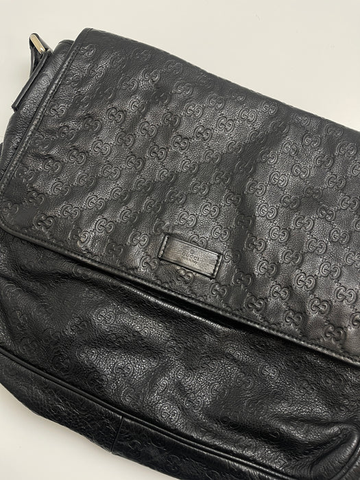 Gucci Monogram Messenger Bag Black | Vitnage Clothing Store Canada