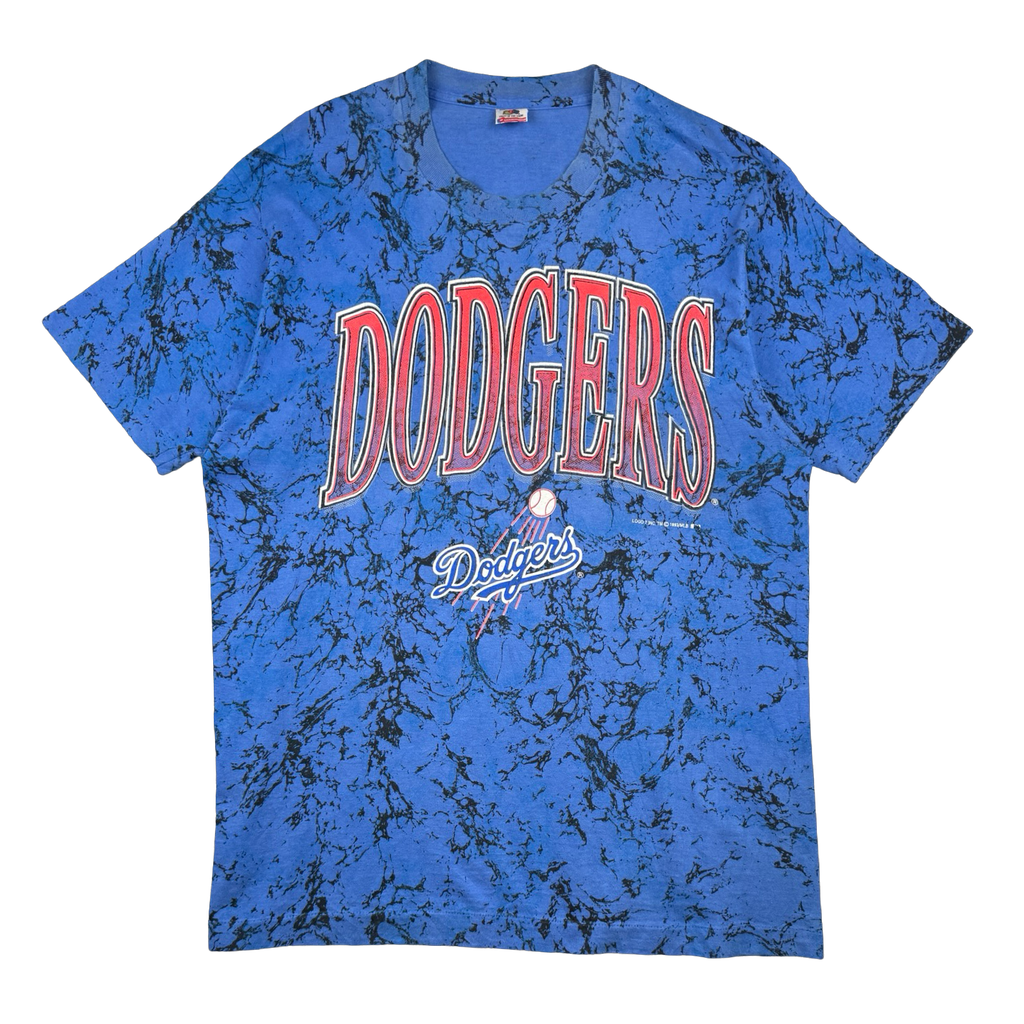 Vintage Los Angeles Dodgers Marble AOP Tee Blue