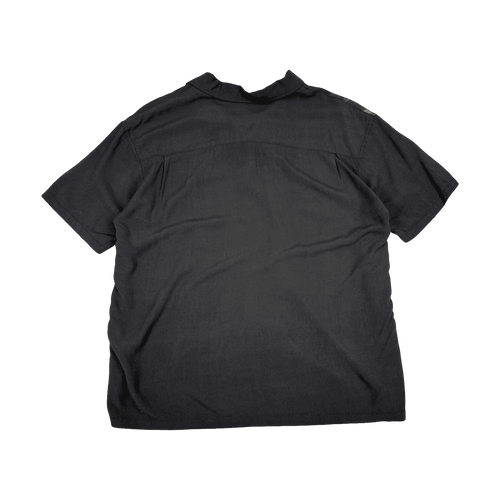 Stussy Pool Hall Rayon Button-up Shirt Black (USED) | Vintage Clothing Store Canada