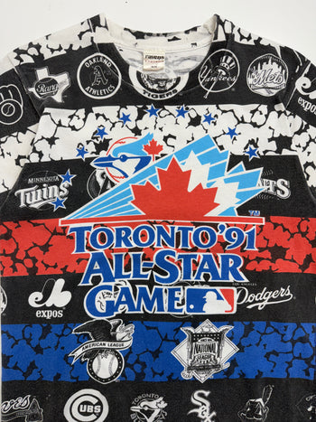 Vintage 90s Toronto Blue Jays All Star Game AOP Tee