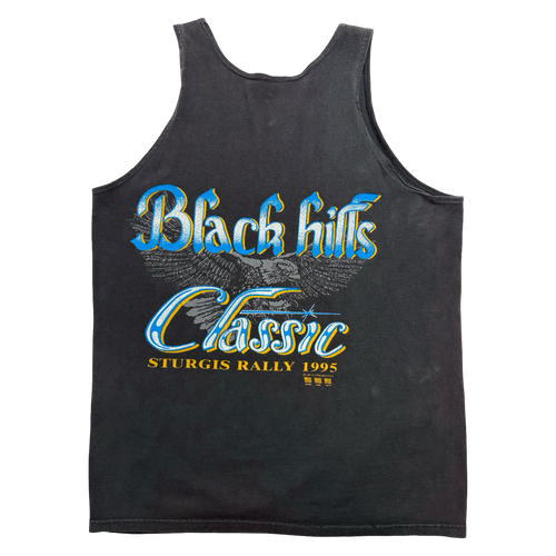 Vintage 1995 Sturgis Black Hills Rally Tank Top Black | Vintage Clothing Store Canada