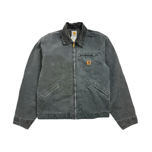 (L) Vintage Carhartt Blanket Lined Detroit Work Jacket Black | Vintage Clothing Store Canada