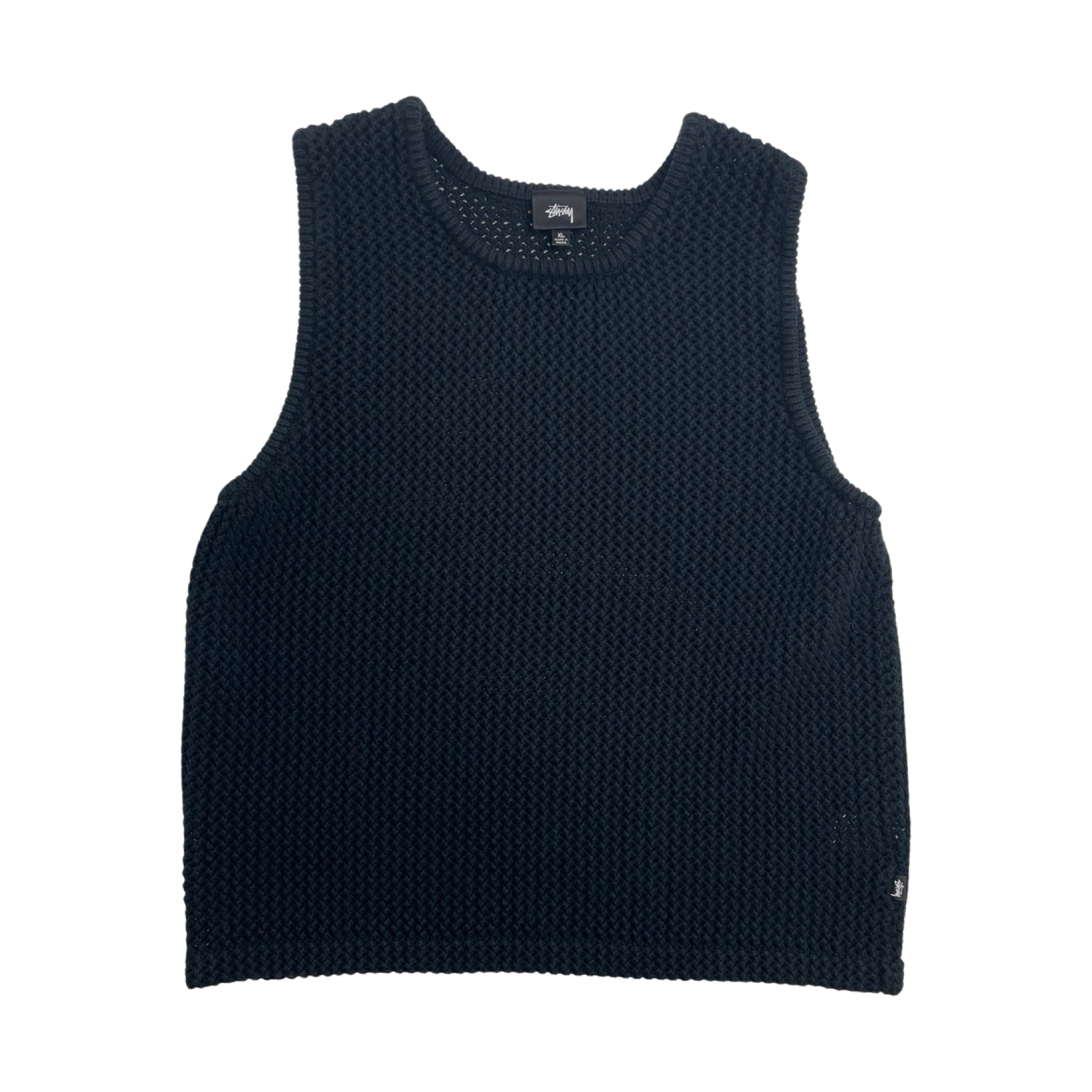 Stussy Designs Loose Knit Vest in White - Glue Store
