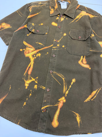 1990’s Carhartt Button-up Shirt Olive Green