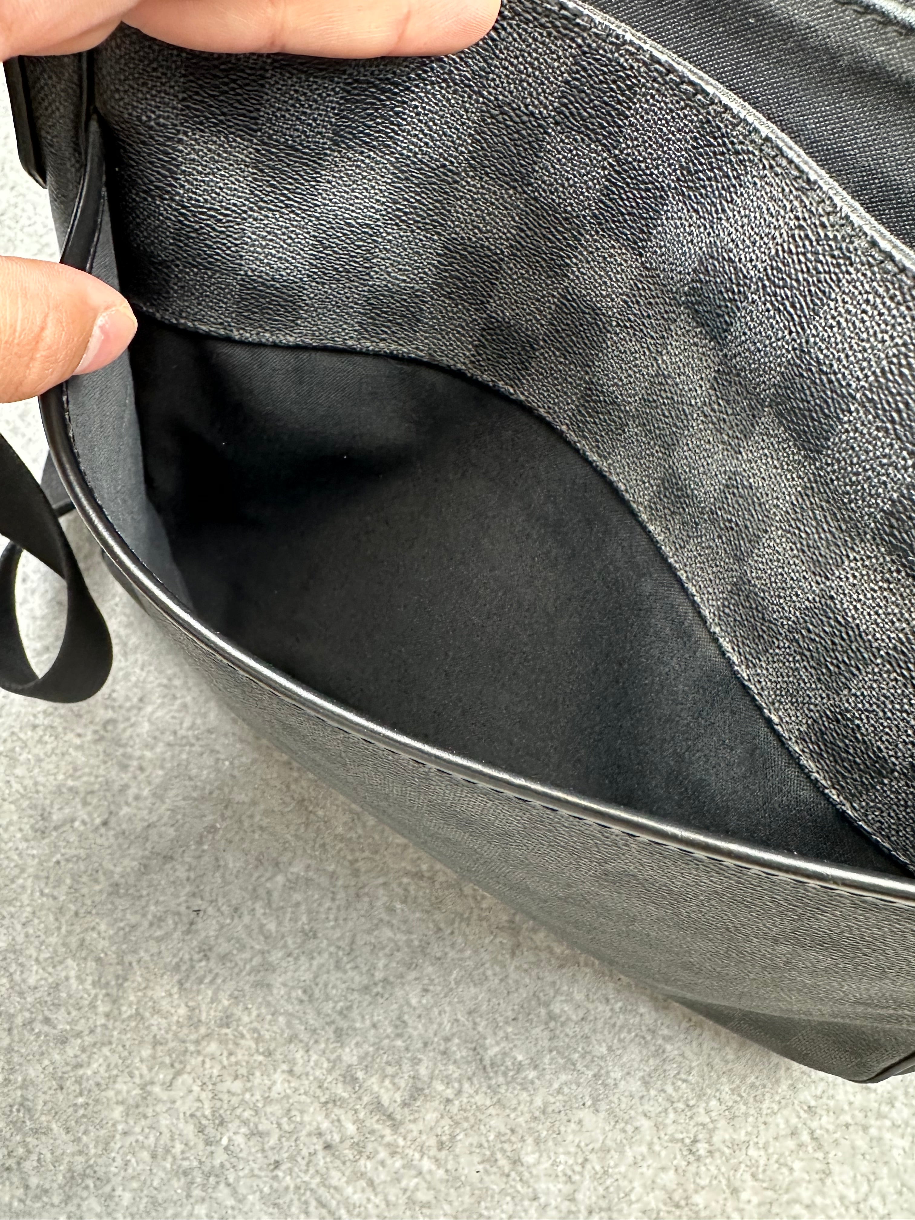Louis Vuitton Damier Graphite Messenger Bag Black