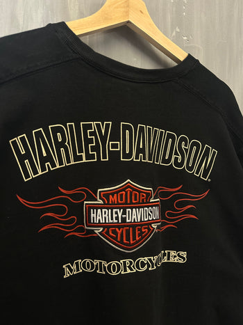 Vintage Harley Davidson Heavyweight L/S Tee Black