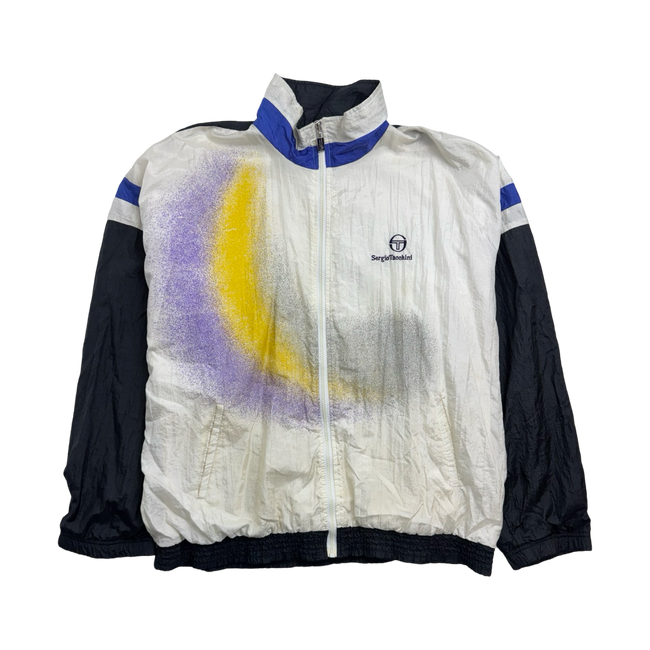 (XL) Vintage Sergio Tacchini Track Zip Jacket White