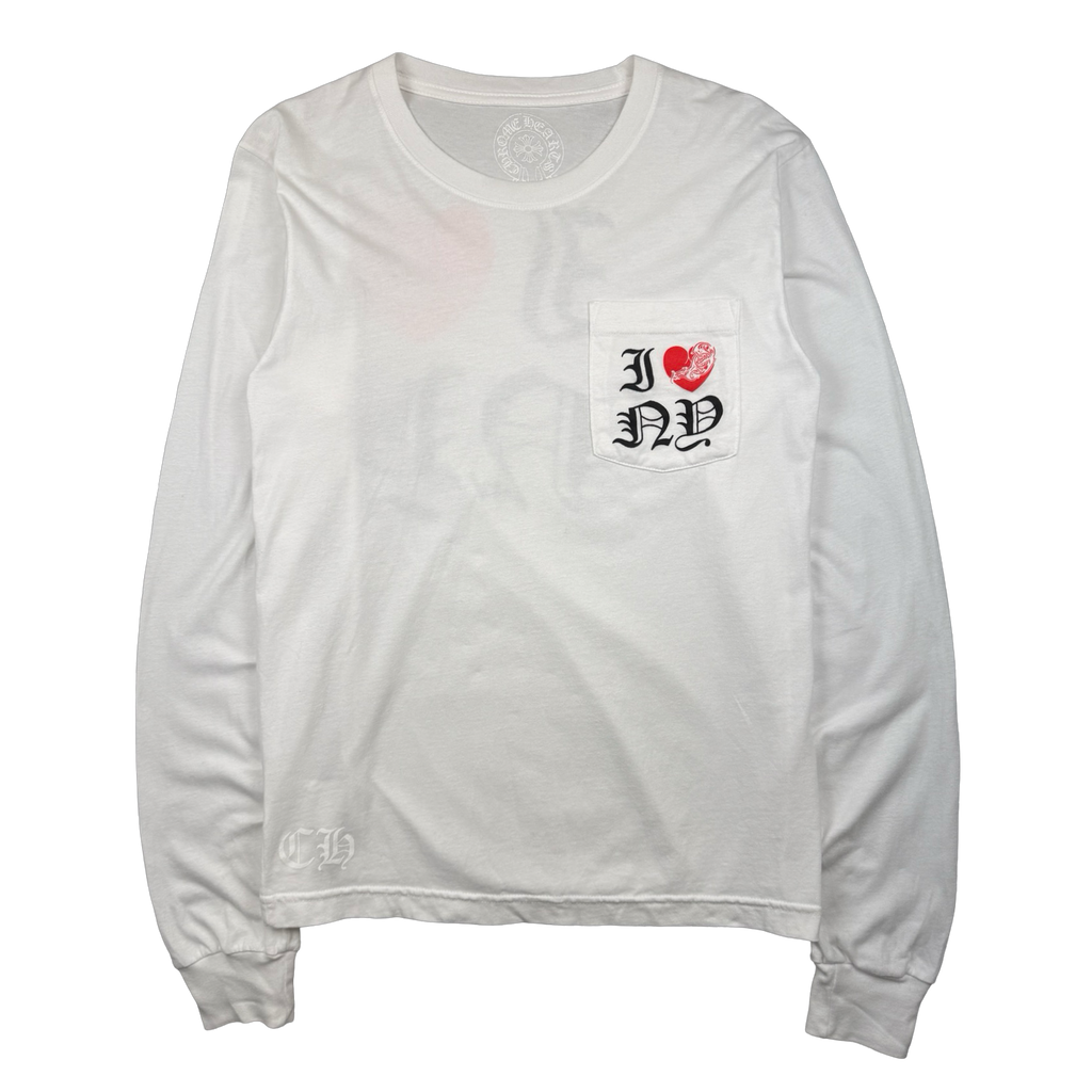 Chrome Hearts I Heart NY L/S Tee White