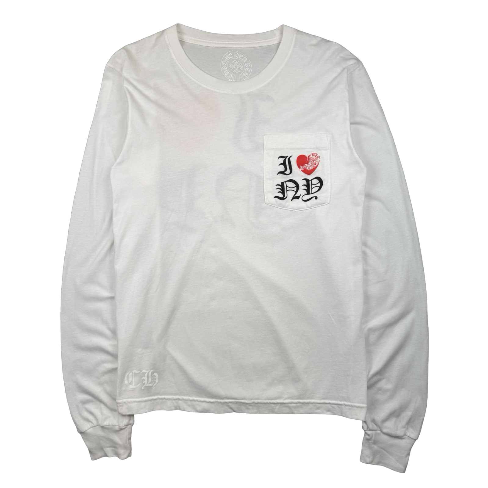 Chrome Hearts I Heart NY L/S Tee White
