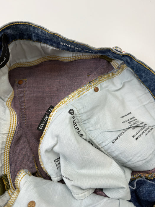 Purple Brand P001 Skinny Fit Embossed Denim Pants (USED) | Vitnage Clothing Store Canada