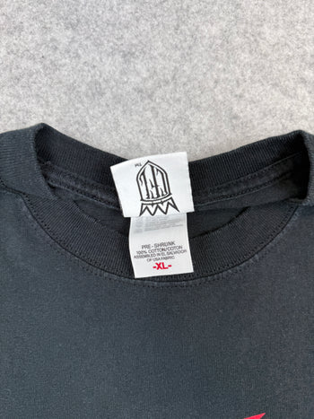Vintage West Coast Choppers Pinstripe Cross Logo Tee Black/Red