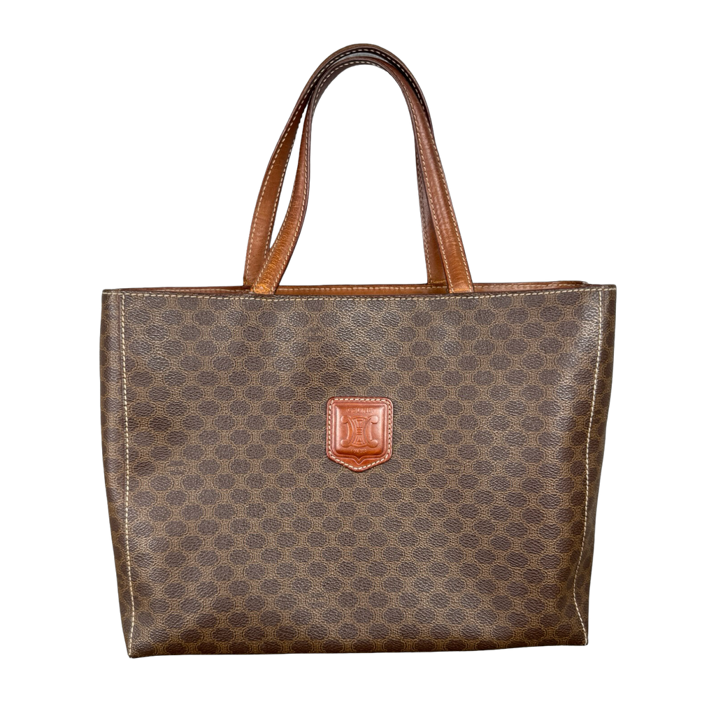 Celine Macadam Triomphe Leather Handbag