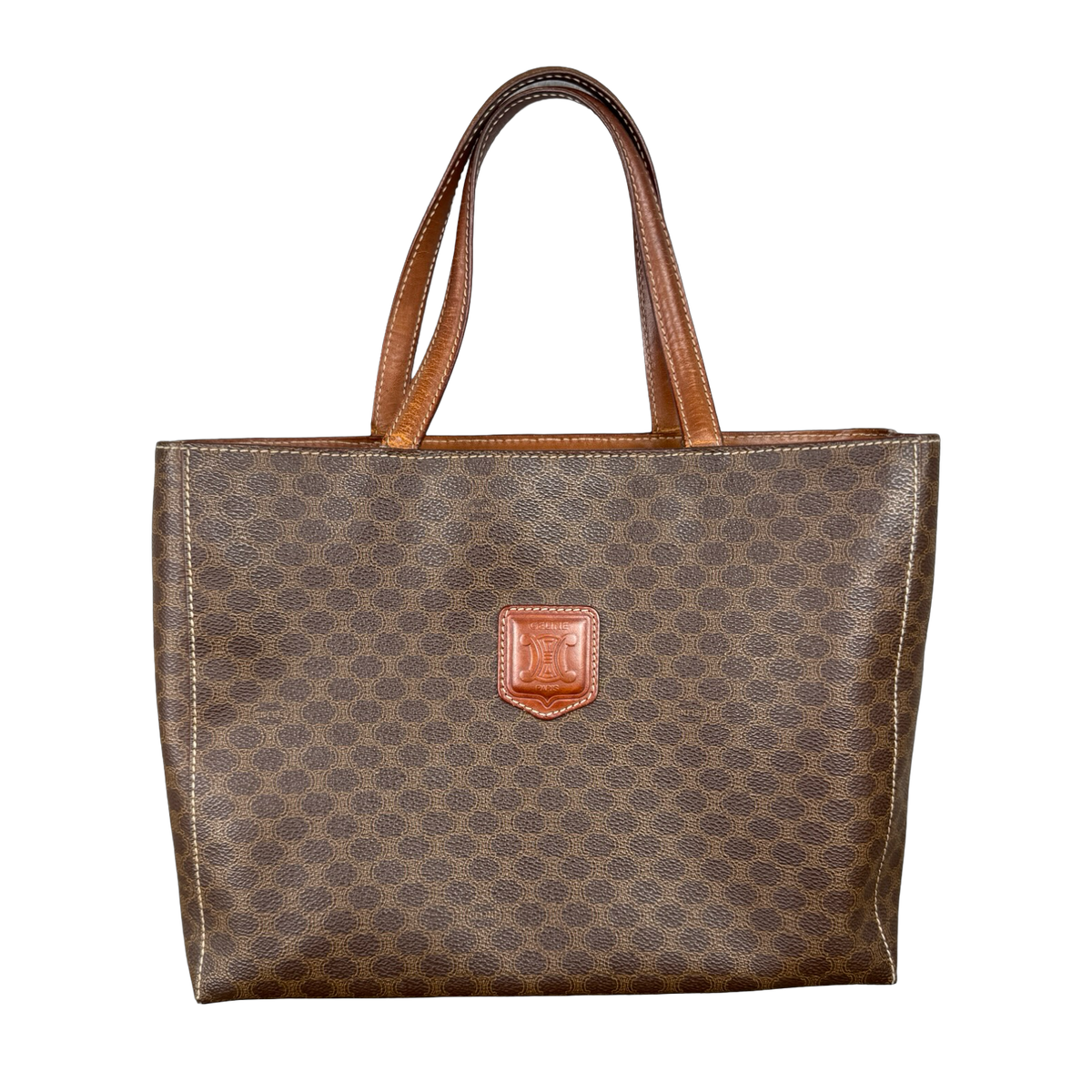 Celine Macadam Triomphe Leather Handbag