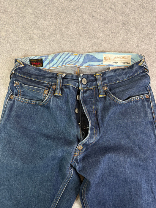 Vintage Evisu Lot 2000 Daicock Quote Denim Pants | Vitnage Clothing Store Canada