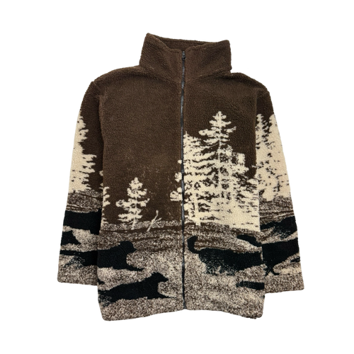 Vintage 90s National Wildlife Nature Fleece Zip-Up | Vintage Clothing Store Canada