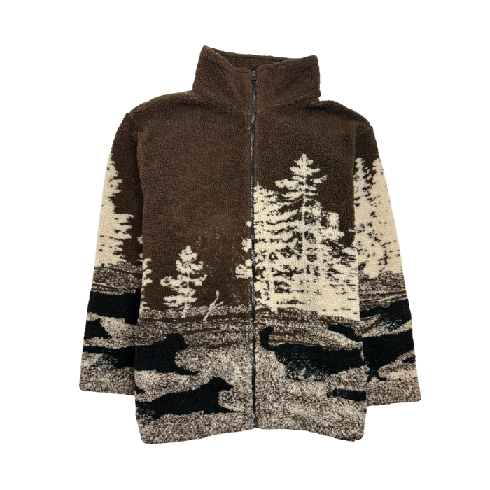 Vintage 90s National Wildlife Nature Fleece Zip-Up | Vitnage Clothing Store Canada