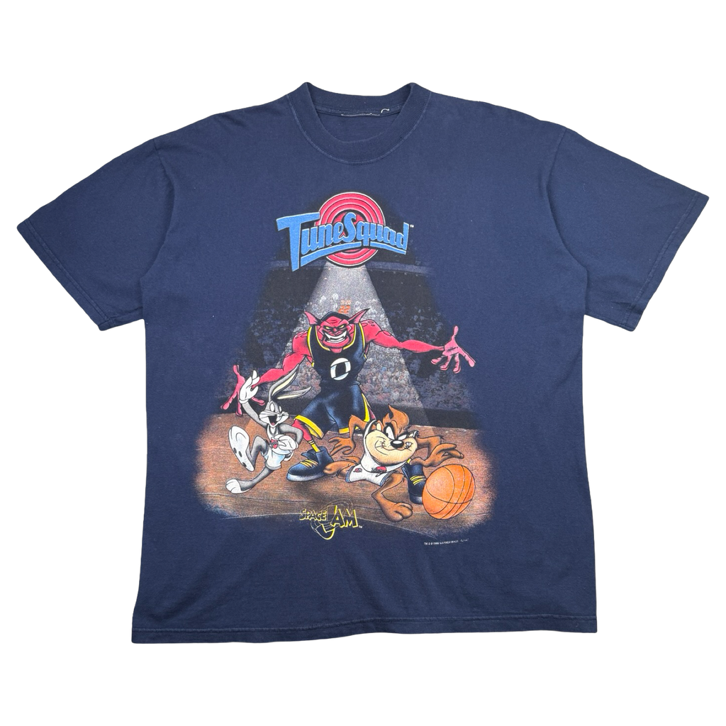 Vintage 90's Space Jam Pound Monstar Tee Navy
